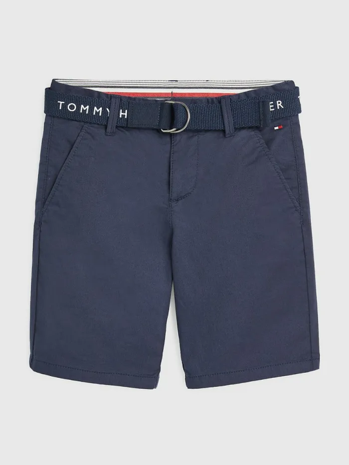 Tommy Hilfiger Essential Belted Chino Shorts Twilight Navy Boys Trousers and Shorts Near Me Tommy Hilfiger Essential Belted Chino Shorts Twilight Navy Boys Trousers and Shorts Near Me