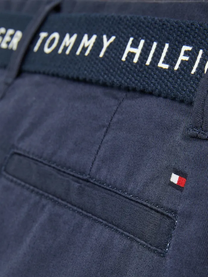 Tommy Hilfiger Essential Belted Chino Shorts Twilight Navy Boys Trousers and Shorts Near Me