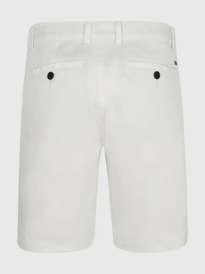 Tommy Hilfiger Essential Chino Shorts White Boys Trousers and Shorts On Sale