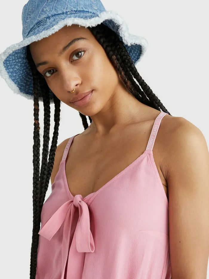 Tommy Hilfiger Essential Fit And Flare Dress Fresh Pink Womens Dresses and Jumpsuits Popular