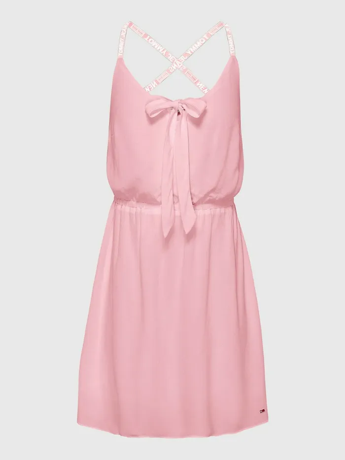 Tommy Hilfiger Essential Fit And Flare Dress Fresh Pink Womens Dresses and Jumpsuits Popular