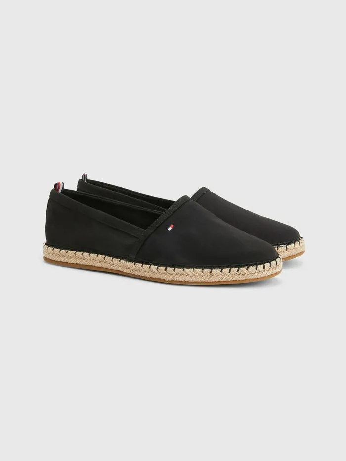 Tommy Hilfiger Essential Flag Espadrilles Black Womens Flat Shoes Cheap On Sale Tommy Hilfiger Essential Flag Espadrilles Black Womens Flat Shoes Cheap On Sale