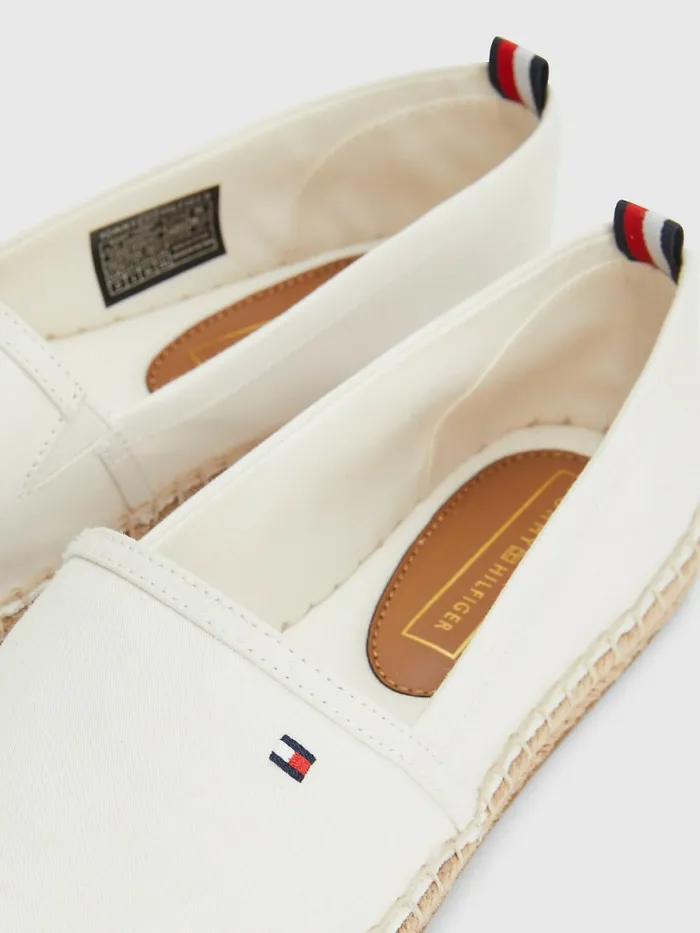 Tommy Hilfiger Essential Flag Espadrilles Ivory Womens Boots Online