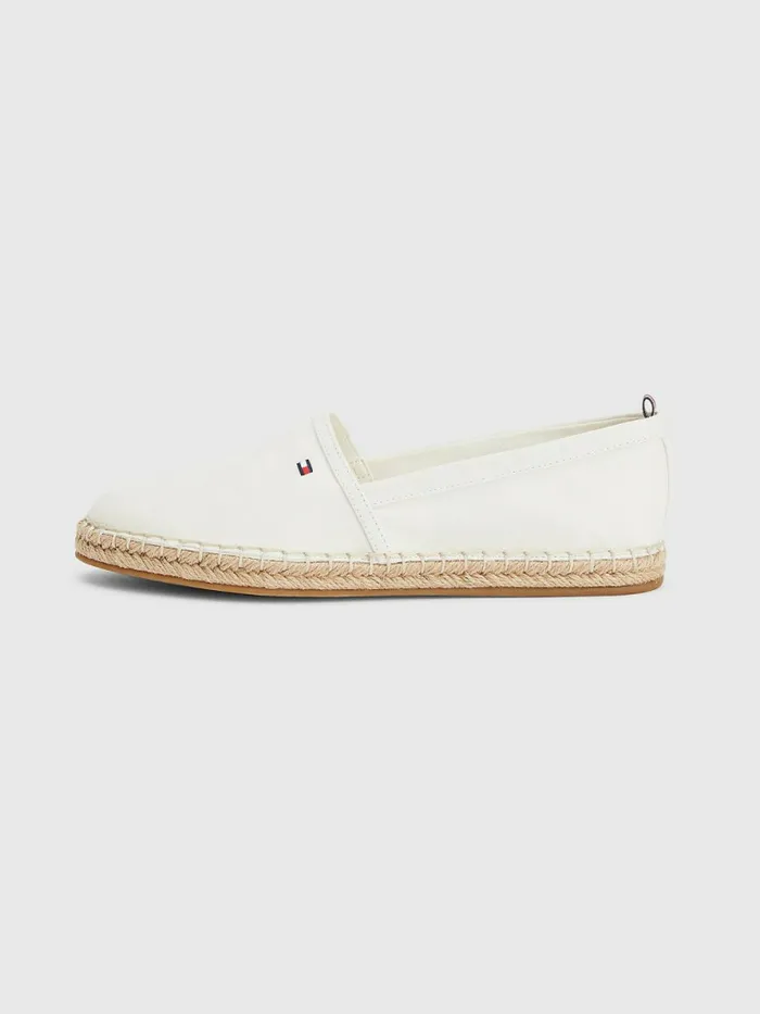 Tommy Hilfiger Essential Flag Espadrilles Ivory Womens Boots Online
