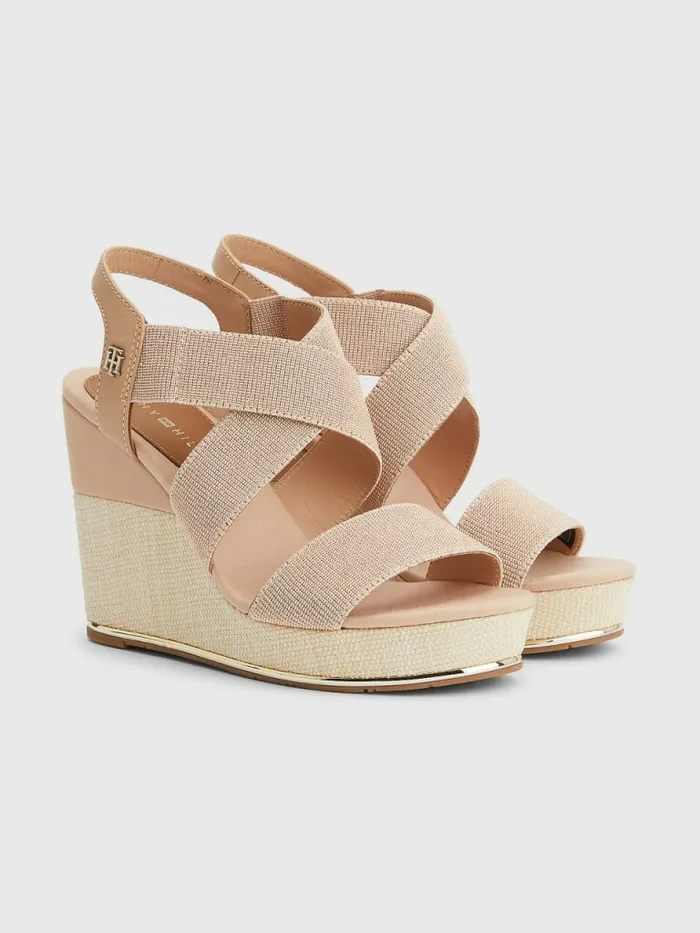 Tommy Hilfiger Essential High Heel Wedges Sandrift Womens Pumps For Sale