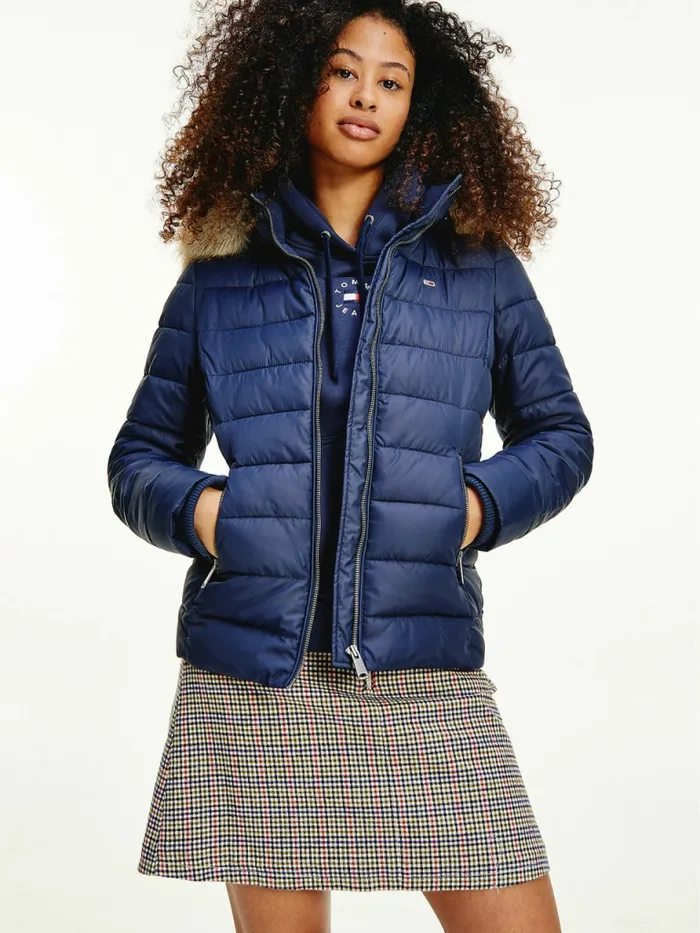 Tommy Hilfiger Essential Hooded Padded Jacket Twilight Navy Womens Coats and Jackets Gift 4 You Tommy Hilfiger Essential Hooded Padded Jacket Twilight Navy Womens Coats and Jackets Gift 4 You