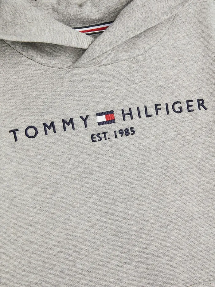 Tommy Hilfiger Essential Hoody And Joggers Set Grey Heather Boys Sweatshirts and Hoodies Casaul
