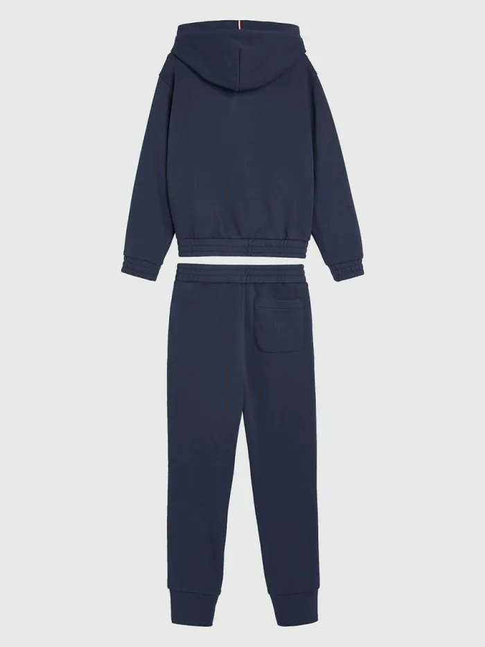 Tommy Hilfiger Essential Hoody And Joggers Set Twilight Navy Girls Sweatshirts and Hoodies Popular