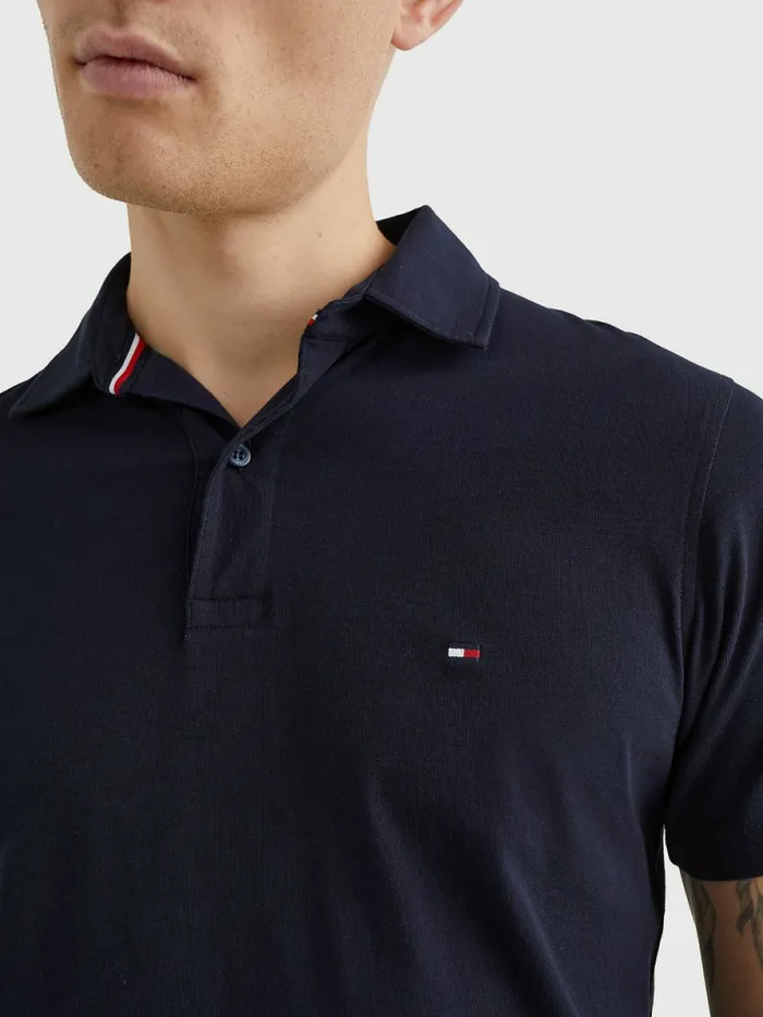 Tommy Hilfiger Essential Jersey Slim Fit Polo Desert Sky Mens Polo Shirts Near Me