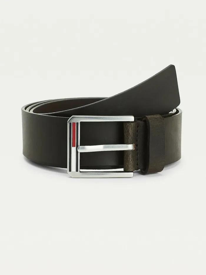 Tommy Hilfiger Essential Leather Flag Belt Testa Di Moro Mens Belts Near Me