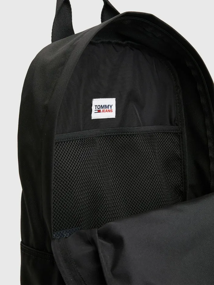 Tommy Hilfiger Essential Logo Backpack Black Womens Bags Casaul