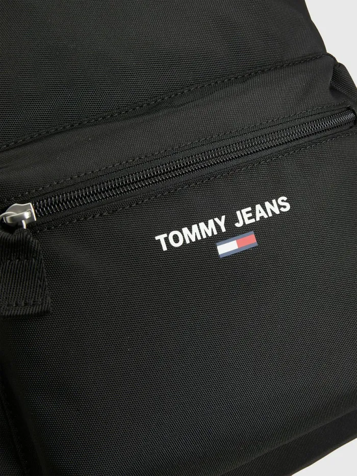 Tommy Hilfiger Essential Logo Backpack Black Womens Bags Casaul