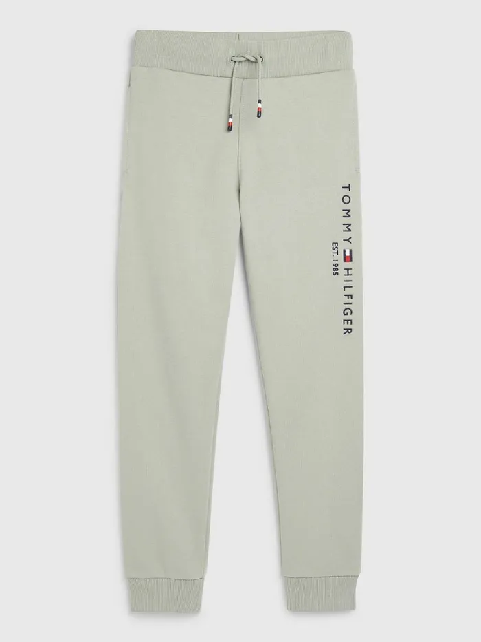 Tommy Hilfiger Essential Logo Joggers Faded Willow Girls Trousers Shorts and Skirts Gift Ideas