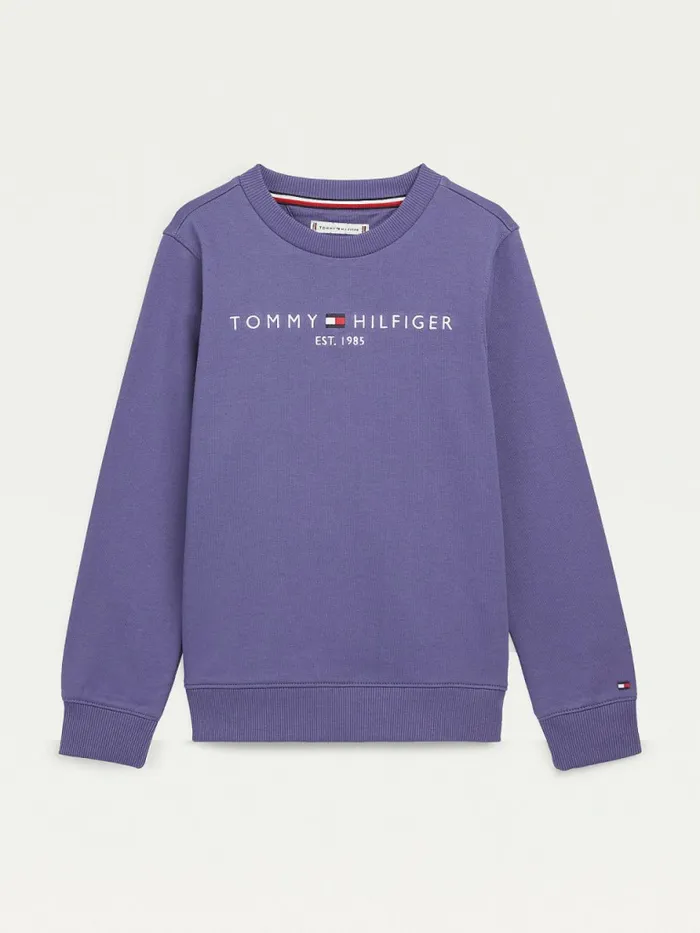 Tommy Hilfiger Essential Logo Sweatshirt Dark Aster Boys Sweatshirts and Hoodies Gift Ideas Tommy Hilfiger Essential Logo Sweatshirt Dark Aster Boys Sweatshirts and Hoodies Gift Ideas
