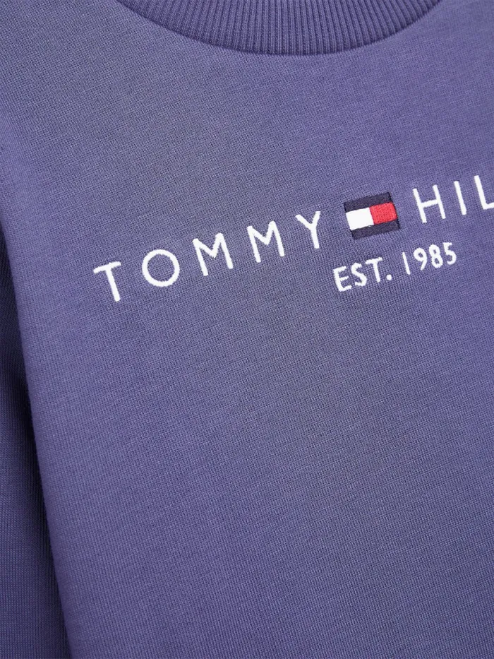 Tommy Hilfiger Essential Logo Sweatshirt Dark Aster Boys Sweatshirts and Hoodies Gift Ideas