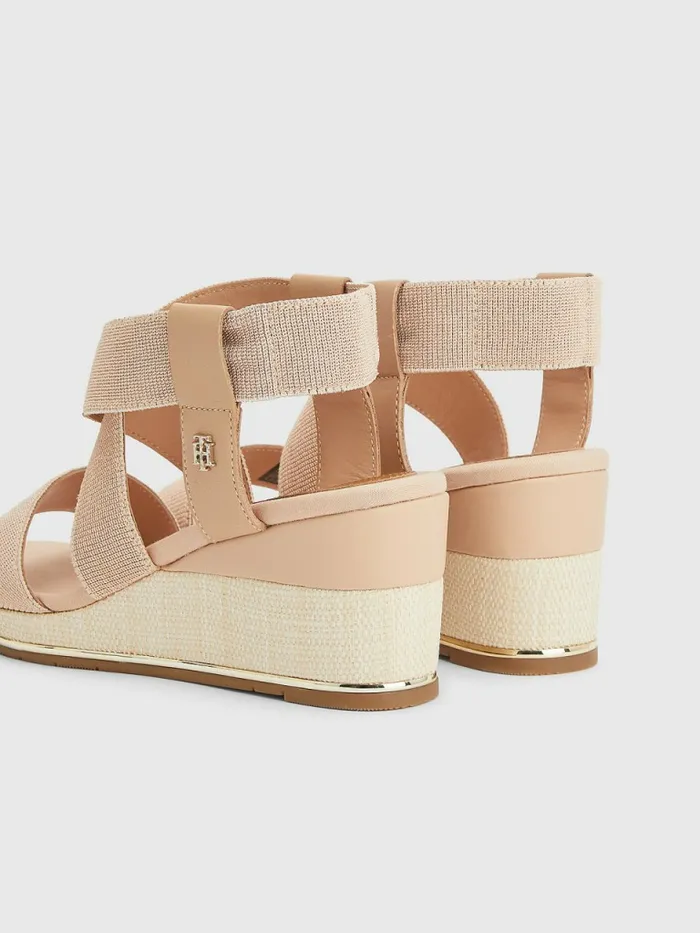 Tommy Hilfiger Essential Low Wedges Sandrift Womens Trainers Gift for Friend