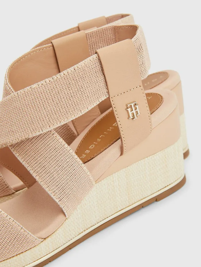 Tommy Hilfiger Essential Low Wedges Sandrift Womens Trainers Gift for Friend