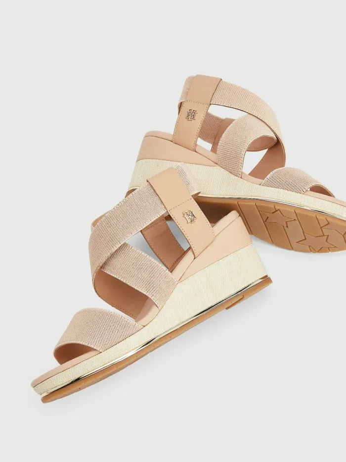 Tommy Hilfiger Essential Low Wedges Sandrift Womens Trainers Gift for Friend