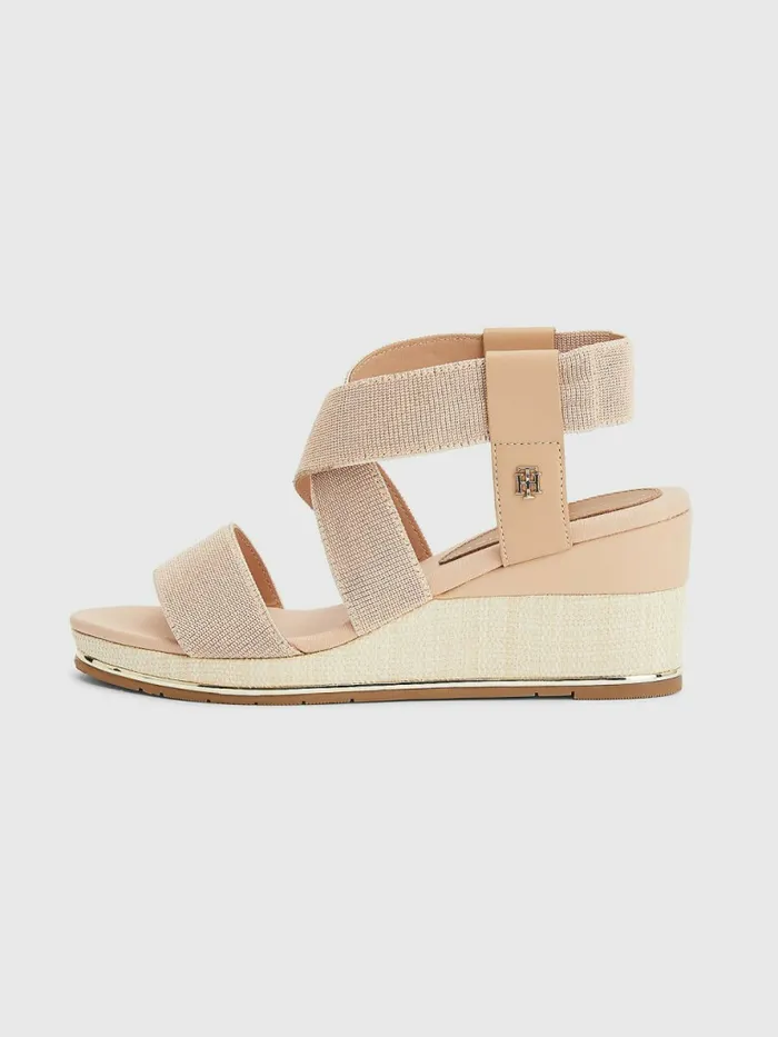 Tommy Hilfiger Essential Low Wedges Sandrift Womens Trainers Gift for Friend