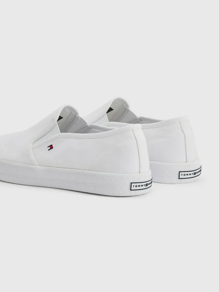 Tommy Hilfiger Essential Nautical SlipOn Trainers White Womens Trainers Fashion