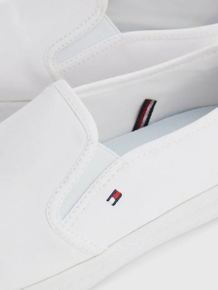 Tommy Hilfiger Essential Nautical SlipOn Trainers White Womens Trainers Fashion