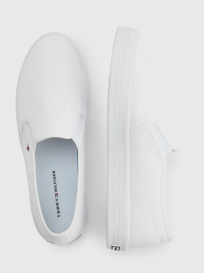 Tommy Hilfiger Essential Nautical SlipOn Trainers White Womens Trainers Fashion