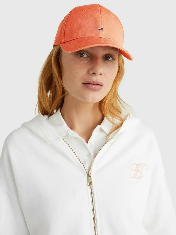 Tommy Hilfiger Essential Organic Cotton Cap Rustic Clay Womens Hats and Scarves Gift for Friend