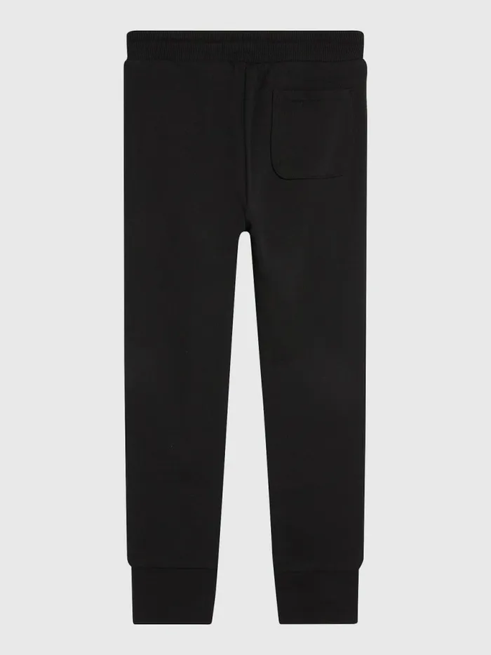 Tommy Hilfiger Essential Organic Cotton Joggers Black Girls Trousers Shorts and Skirts Cheap On Sale