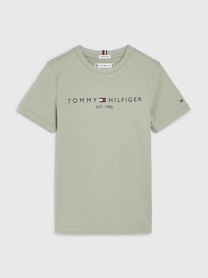Tommy Hilfiger Essential Organic Cotton TShirt Faded Willow Girls Tops and TShirts Gift 4 You Tommy Hilfiger Essential Organic Cotton TShirt Faded Willow Girls Tops and TShirts Gift 4 You