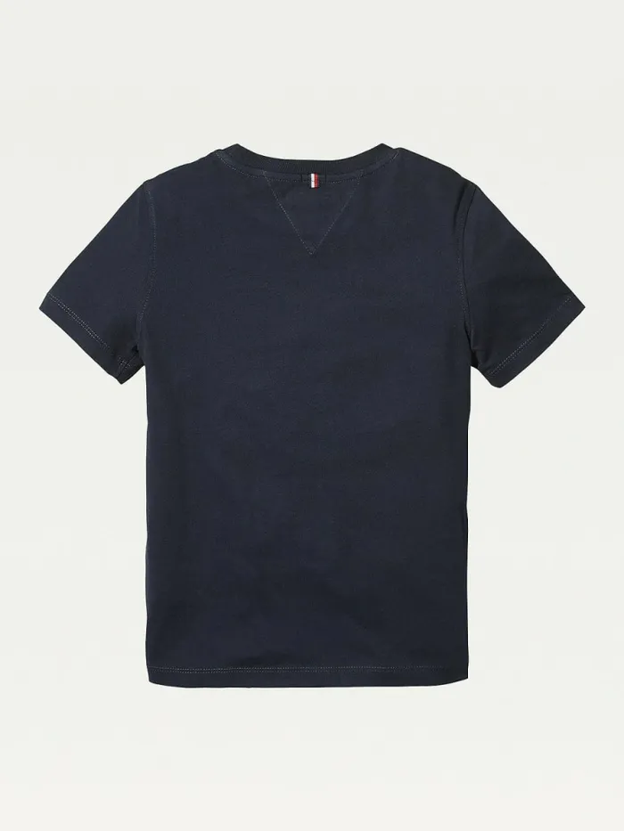 Tommy Hilfiger Essential Organic Cotton TShirt Sky Captain Girls Tops and TShirts Gift Ideas