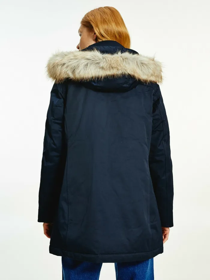 Tommy Hilfiger Essential Padded Parka Desert Sky Womens Coats and Jackets Gift 4 You