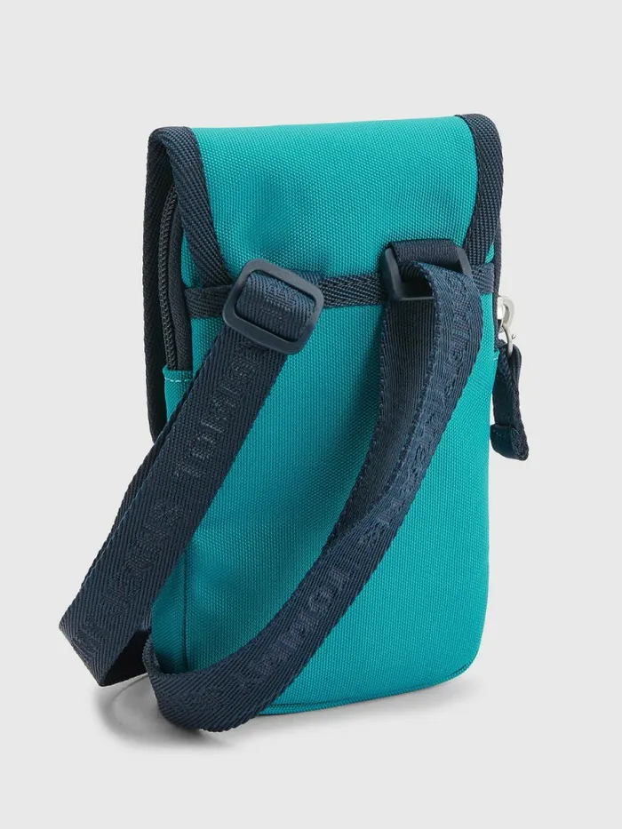 Tommy Hilfiger Essential Phone Pouch New Teal Mens Wallets and Card Holders Cheap On Sale