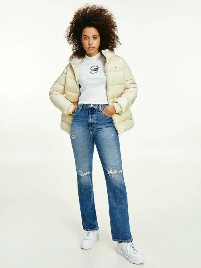 Tommy Hilfiger Essential Recycled Hooded Down Puffer Jacket Stony Beige Womens Coats and Jackets Gift 4 You Tommy Hilfiger Essential Recycled Hooded Down Puffer Jacket Stony Beige Womens Coats and Jackets Gift 4 You