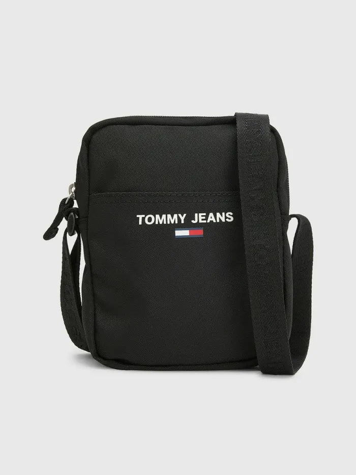 Tommy Hilfiger Essential Reporter Crossover Bag Black Mens Bags Gift for Friend Tommy Hilfiger Essential Reporter Crossover Bag Black Mens Bags Gift for Friend
