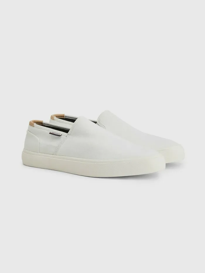 Tommy Hilfiger Essential SlipOn Vulcanised Trainers Ecru Mens Boots Gift Ideas Tommy Hilfiger Essential SlipOn Vulcanised Trainers Ecru Mens Boots Gift Ideas