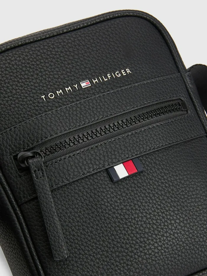 Tommy Hilfiger Essential Small Reporter Bag Black Mens Bags Gift for Friend