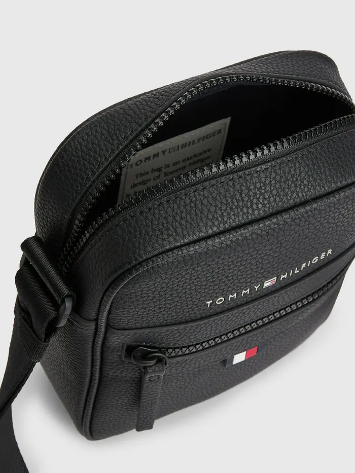Tommy Hilfiger Essential Small Reporter Bag Black Mens Bags Gift for Friend