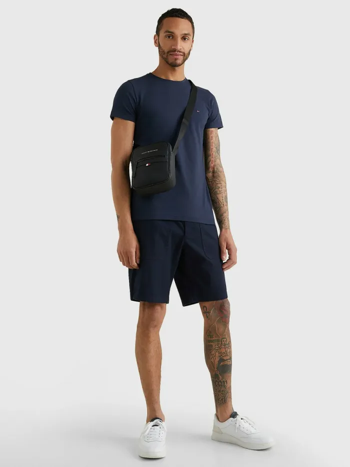 Tommy Hilfiger Essential Small Reporter Bag Black Mens Bags Gift for Friend
