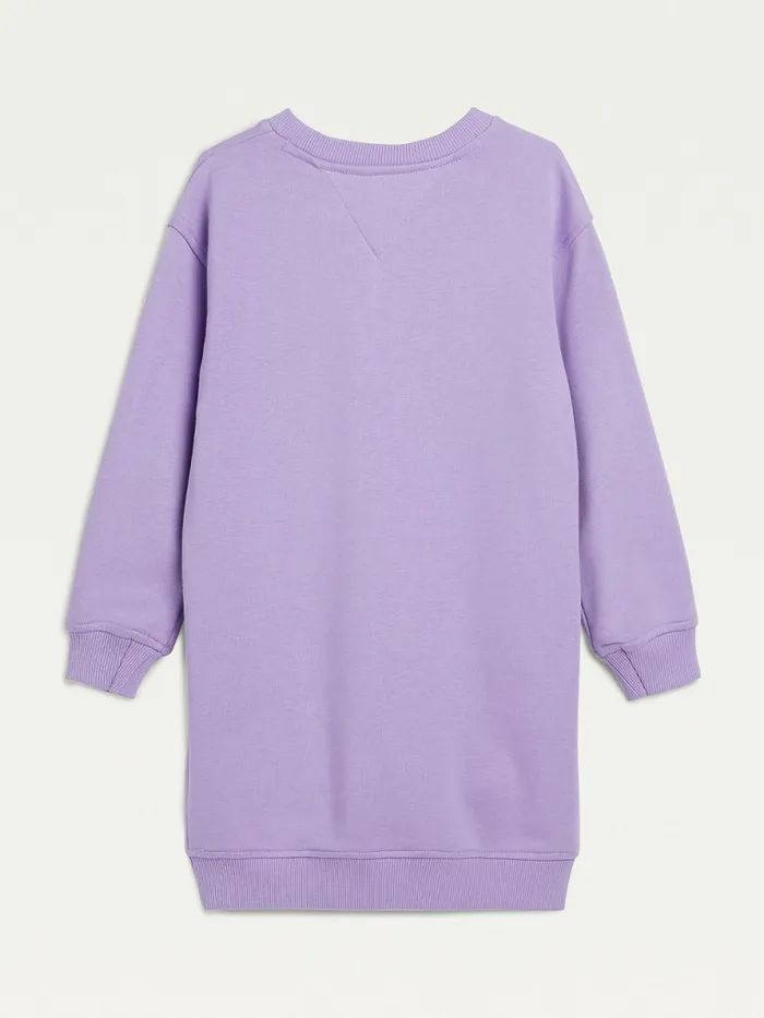 Tommy Hilfiger Essential Sweatshirt Dress Violet Viola Girls Dresses Gift 4 You