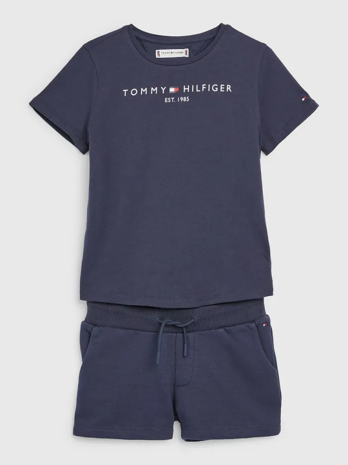 Tommy Hilfiger Essential TShirt And Shorts Set Twilight Navy Girls Sweatshirts and Hoodies On Sale Tommy Hilfiger Essential TShirt And Shorts Set Twilight Navy Girls Sweatshirts and Hoodies On Sale