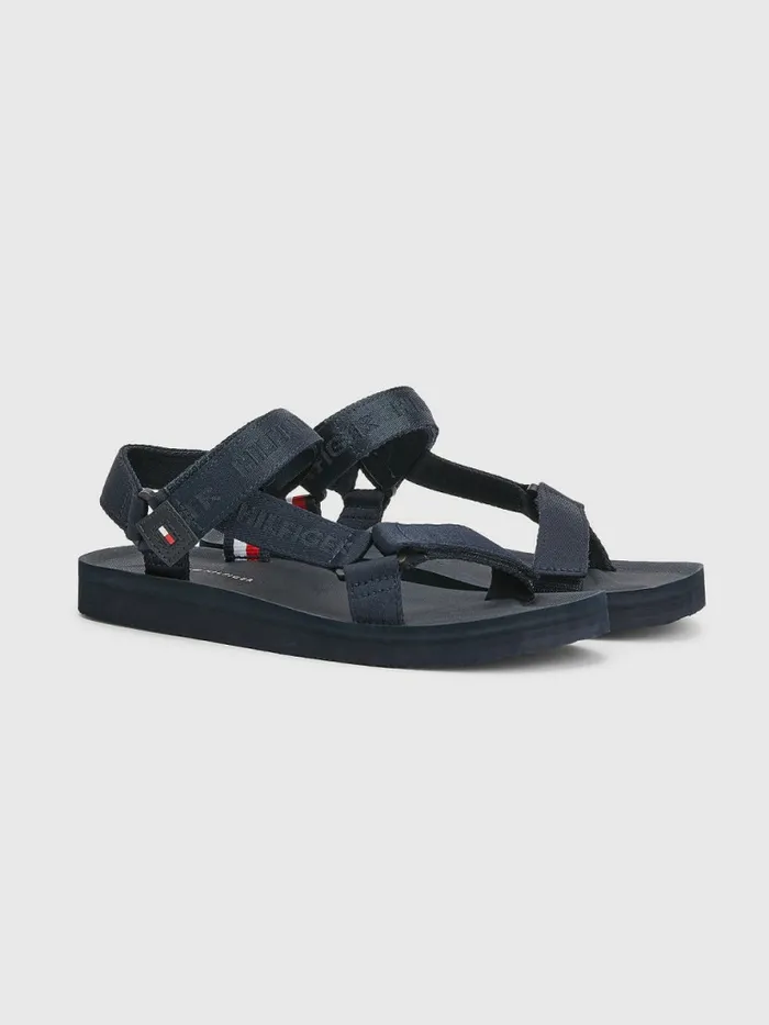 Tommy Hilfiger Essential Webbing Sandals Desert Sky Mens Trainers Near Me