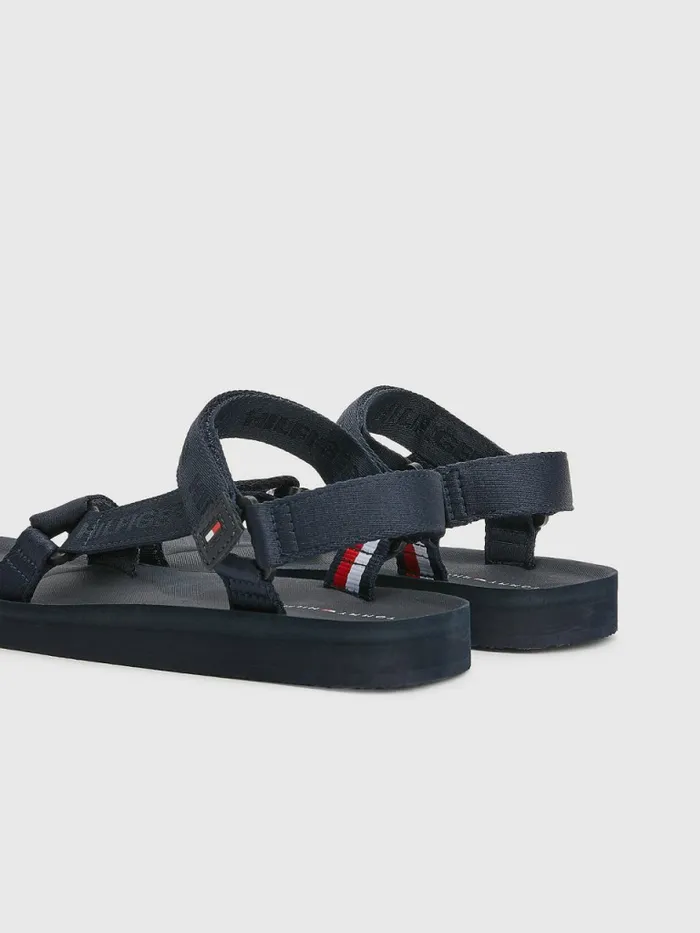 Tommy Hilfiger Essential Webbing Sandals Desert Sky Mens Trainers Near Me