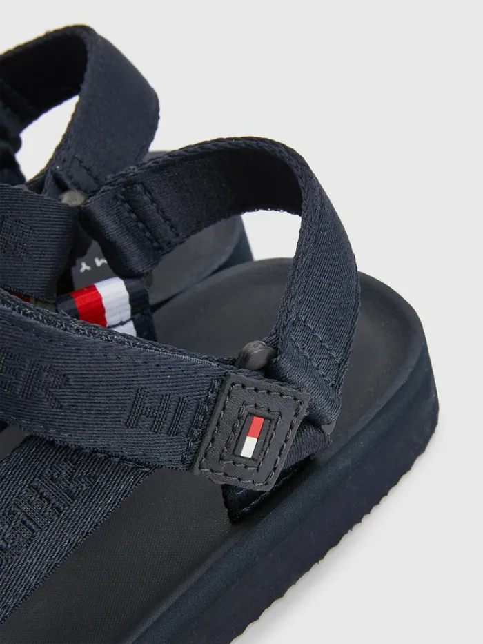 Tommy Hilfiger Essential Webbing Sandals Desert Sky Mens Trainers Near Me