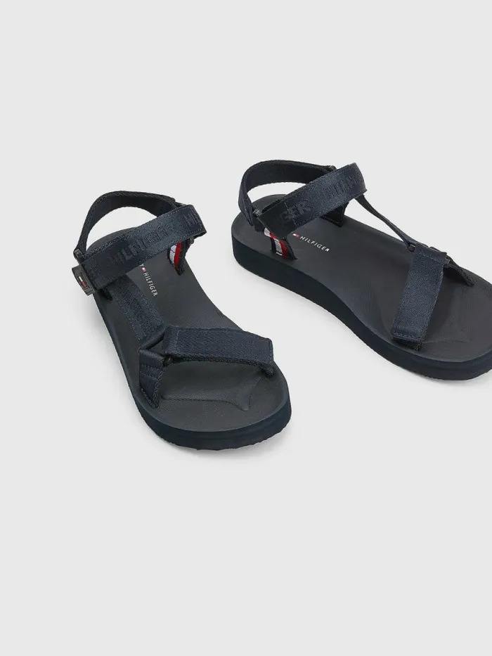 Tommy Hilfiger Essential Webbing Sandals Desert Sky Mens Trainers Near Me
