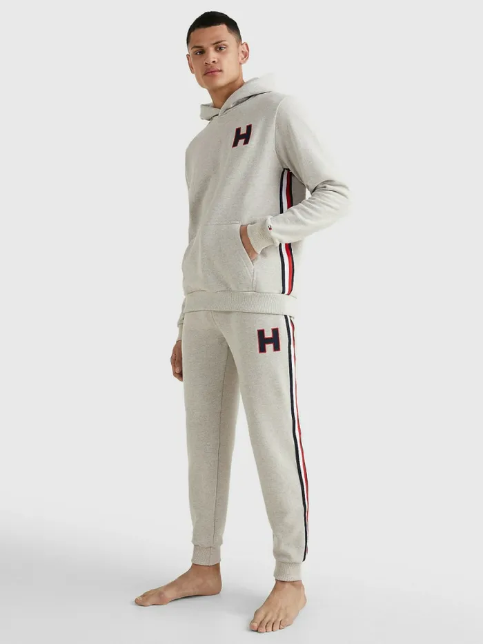 Tommy Hilfiger Exclusive Logo Stripe Joggers LinoRecover Mens Trousers