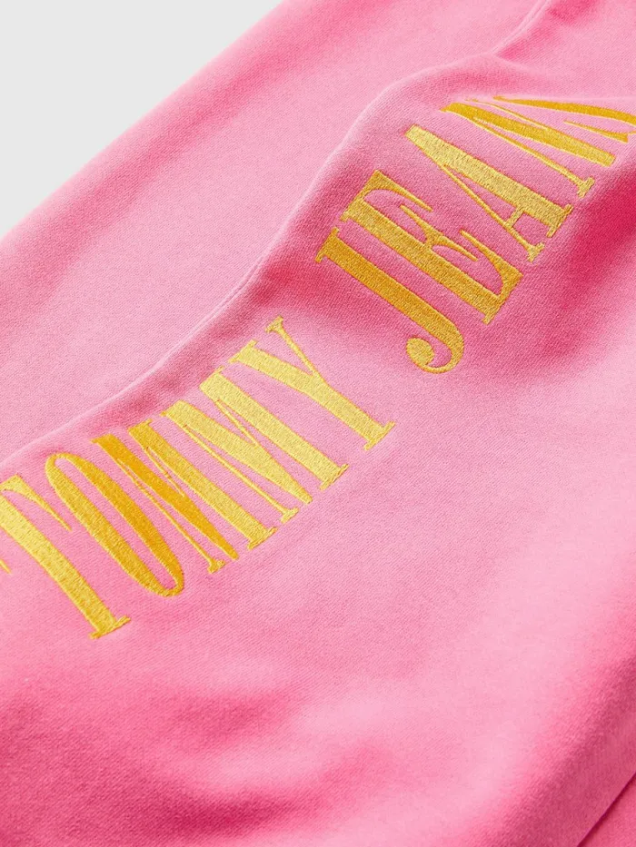 Tommy Hilfiger Exclusive Pop Drop Flag Joggers Pop Pink Womens Trousers