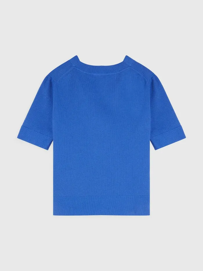 Tommy Hilfiger Exclusive ThreeQuarterSleeve Cardigan Verona Blue Womens Knitwear On Sale