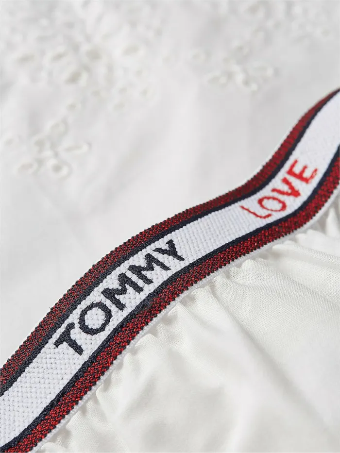Tommy Hilfiger Eyelet Lace Shorts Ivory Womens Lounge and Nightwear Online