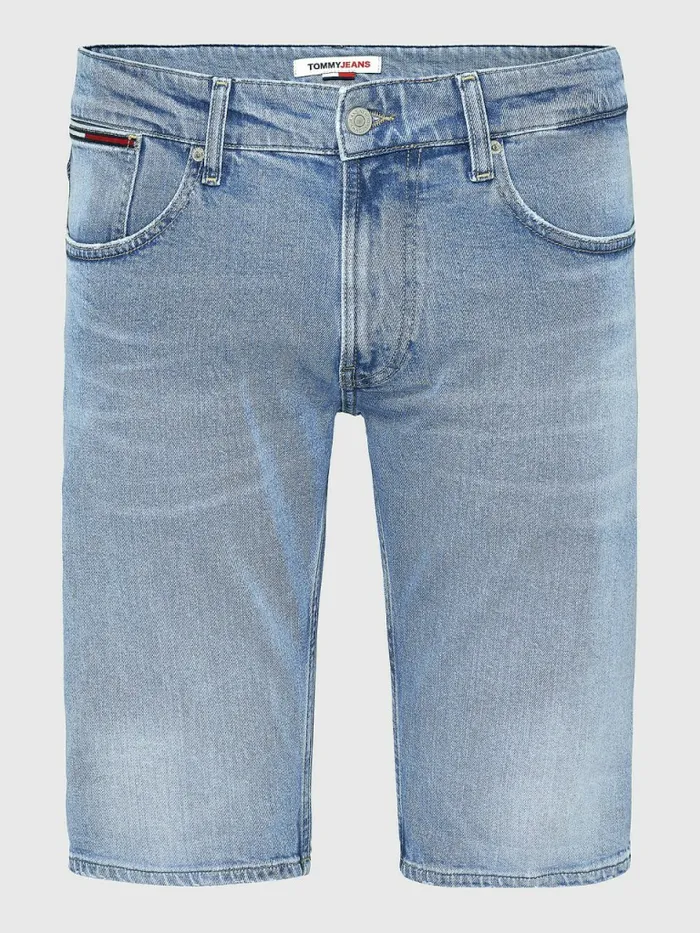 Tommy Hilfiger Faded Denim Shorts Denim Light Mens Shorts Gift for Friend