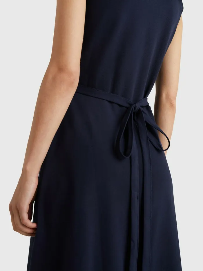 Tommy Hilfiger Fit And Flare Sleeveless Polo Dress Desert Sky Womens Dresses and Jumpsuits On Sale